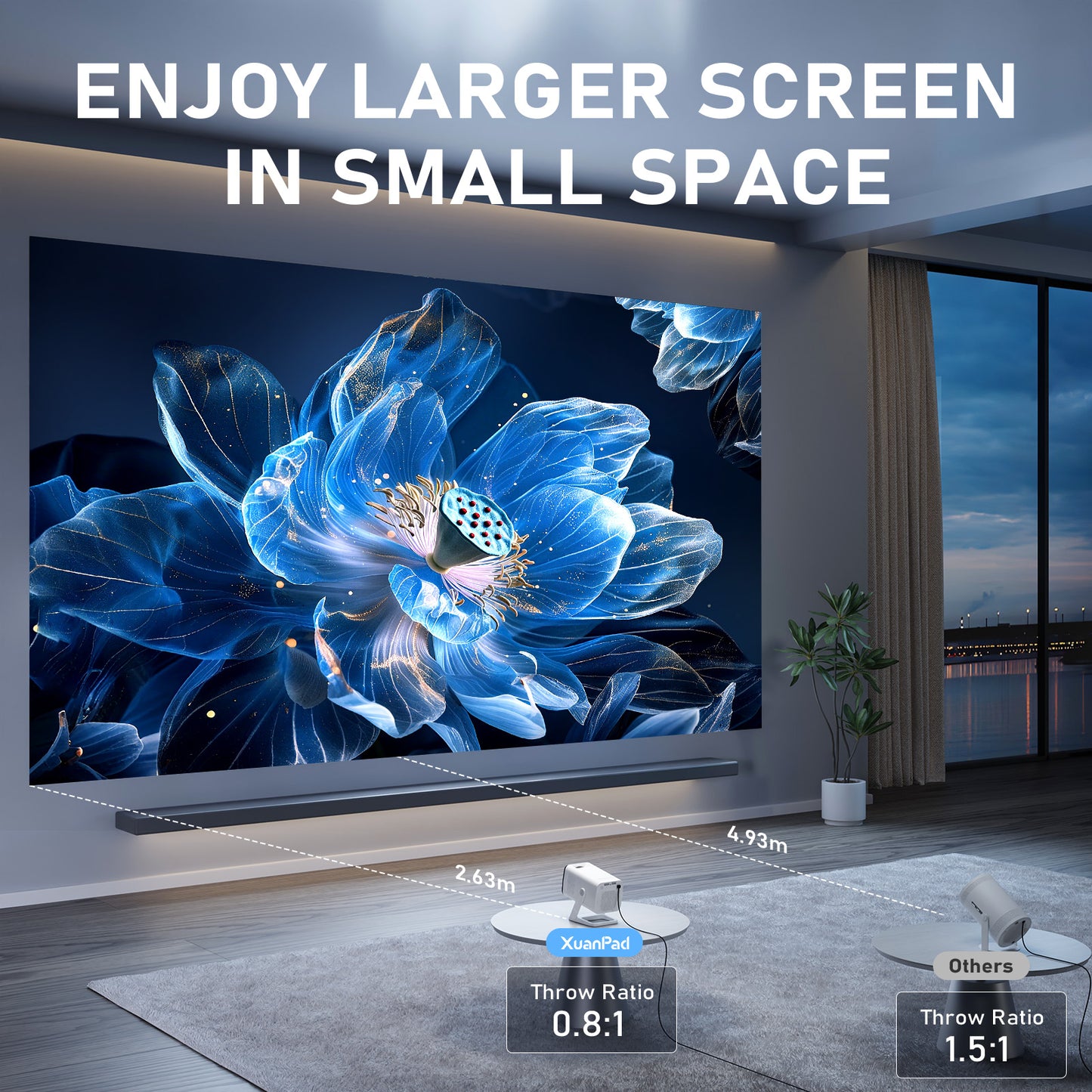 XuanPad K1 PRO Mini Smart Projector