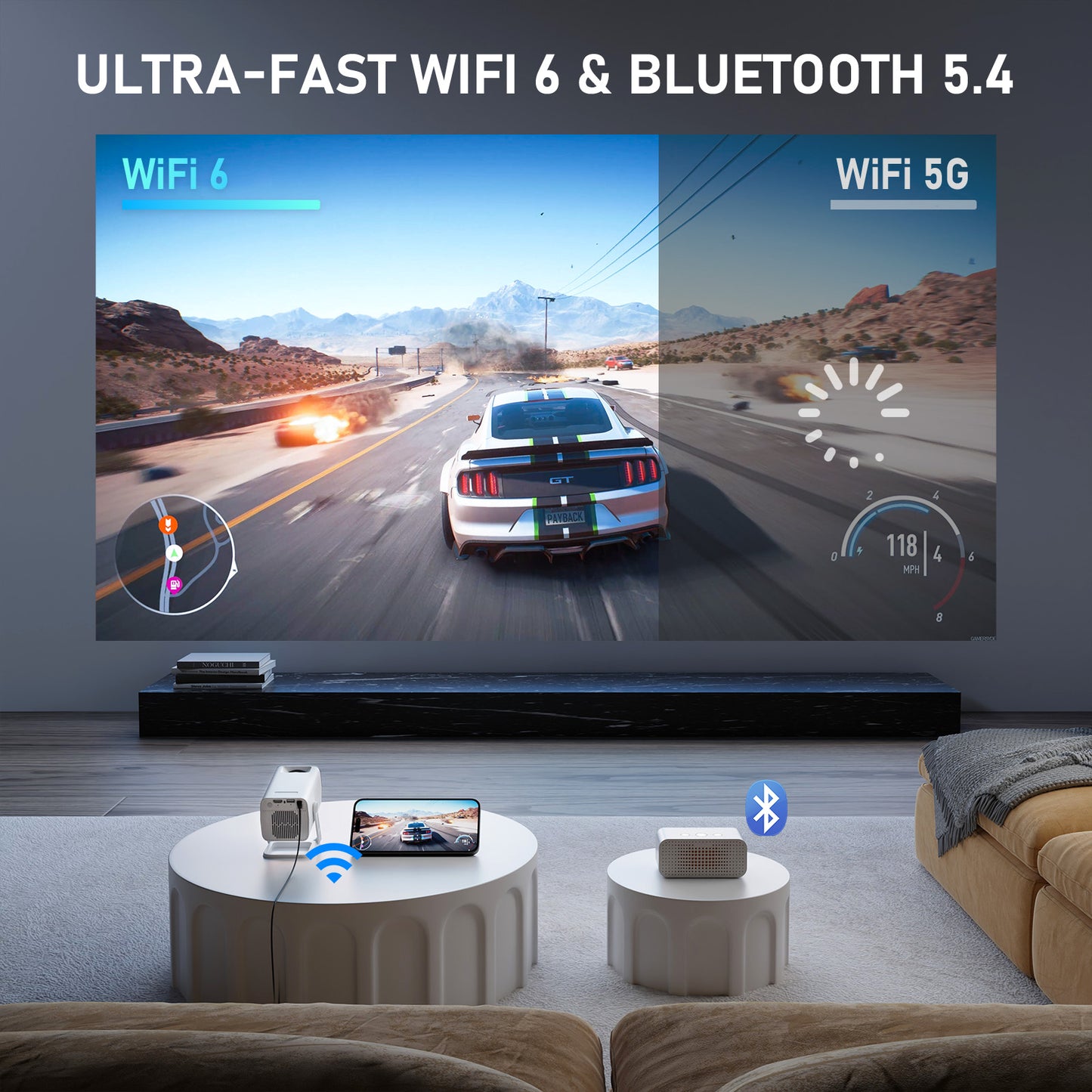 XuanPad K1 PRO Mini Smart Projector
